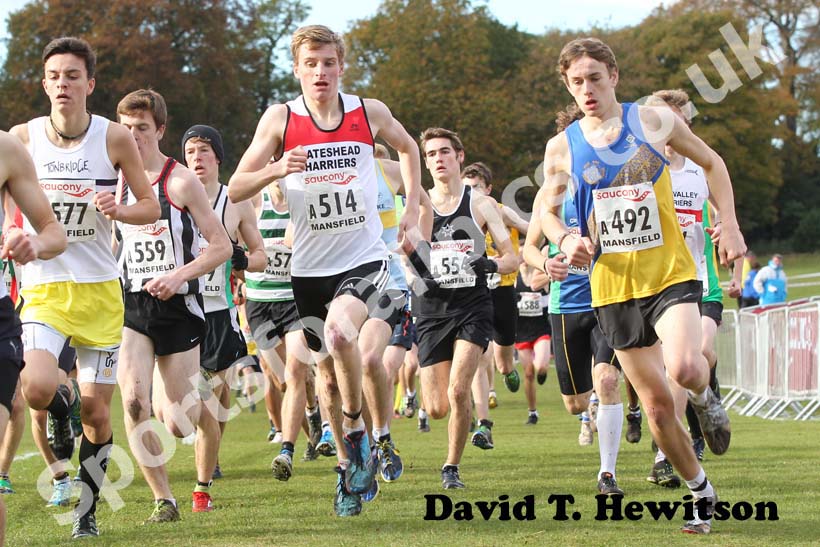 Greg Chambers (Gateshead) in the  under-17s men 2012 National Cross Country Relay Championships.